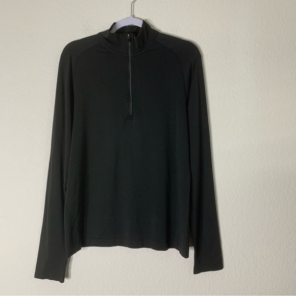 Lululemon Mens black metal vent tech 1/4 zip up pull over sweatshirt M - Picture 1 of 9
